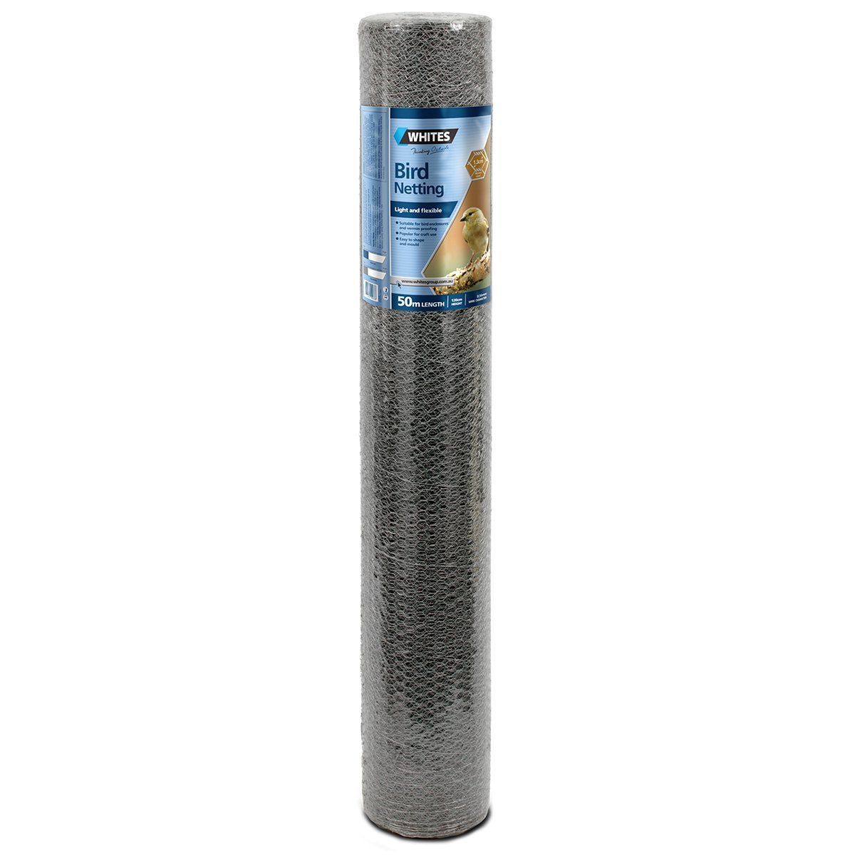 Netting Bird 1200mm 1.3 X .56 50m Whites - Woonona Petfood & Produce