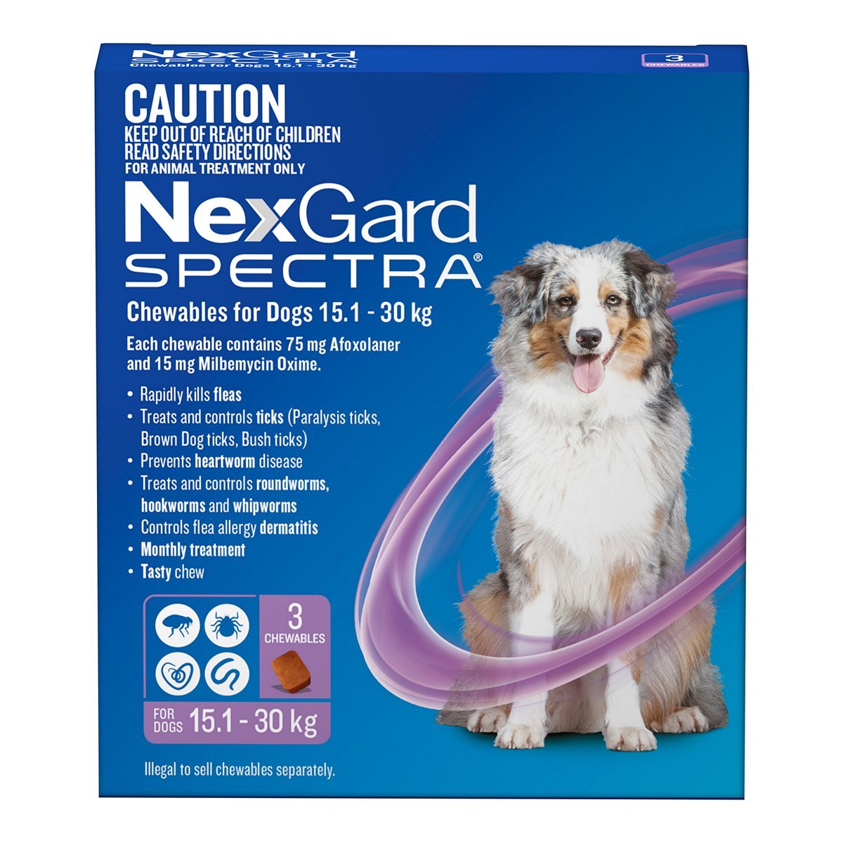 Nexgard Spectra 15.1-30kg - Woonona Petfood & Produce