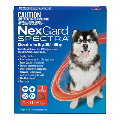 Nexgard Spectra 30.1-60kg - Woonona Petfood & Produce