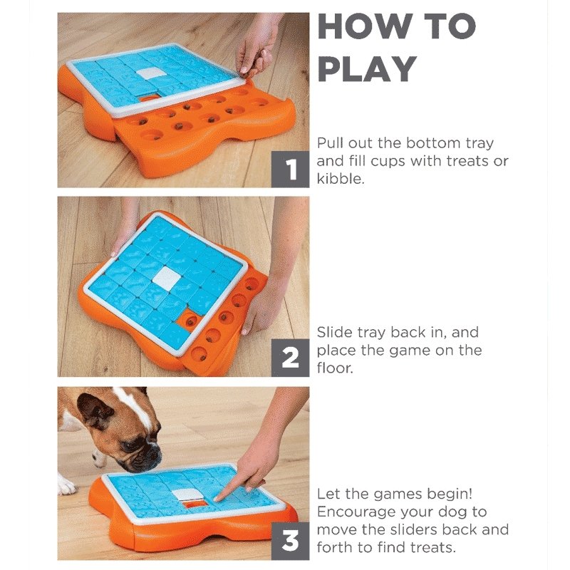 Nina Ottosson Challenge Slider Treat Dispenser for Dogs - Woonona Petfood & Produce