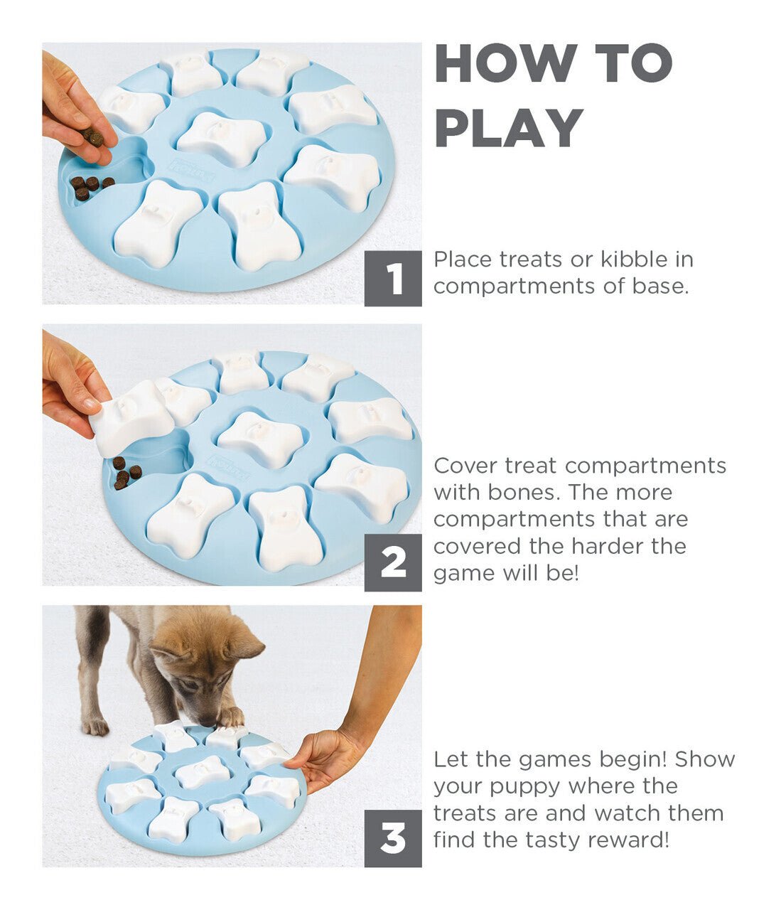 Nina Ottosson Smart Interactive Puzzle Dog Toy for Puppies Level 1 - Woonona Petfood & Produce