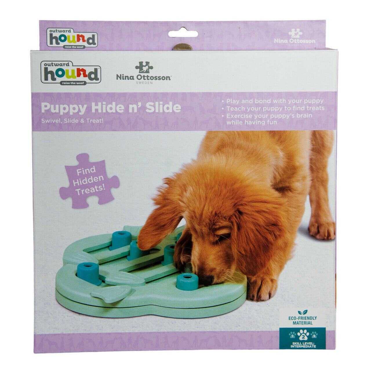Nina Ottosson Smart Interactive Puzzle Dog Toy for Puppies Level 2 - Woonona Petfood & Produce