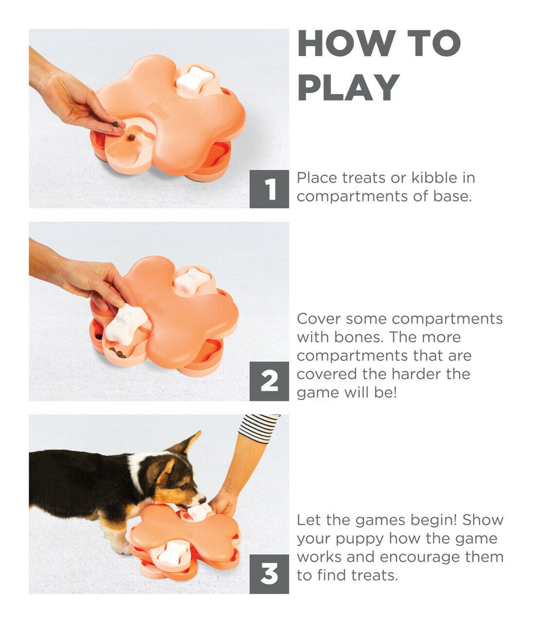 Nina Ottosson Smart Tornado Interactive Puzzle Dog Toy for Puppies - Woonona Petfood & Produce