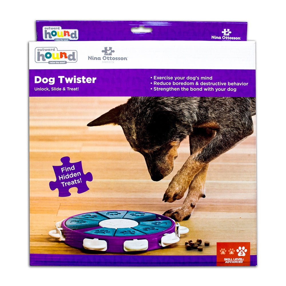 Nina Ottosson Twister Purple Treat Dispenser for Dogs - Woonona Petfood & Produce
