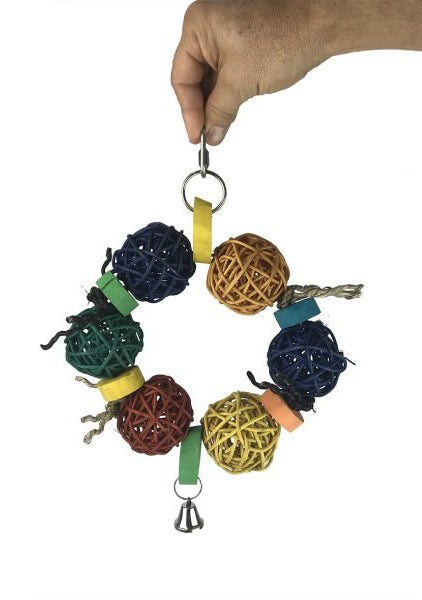Ninos Java BIrd Toy Mini Wreath - Woonona Petfood & Produce