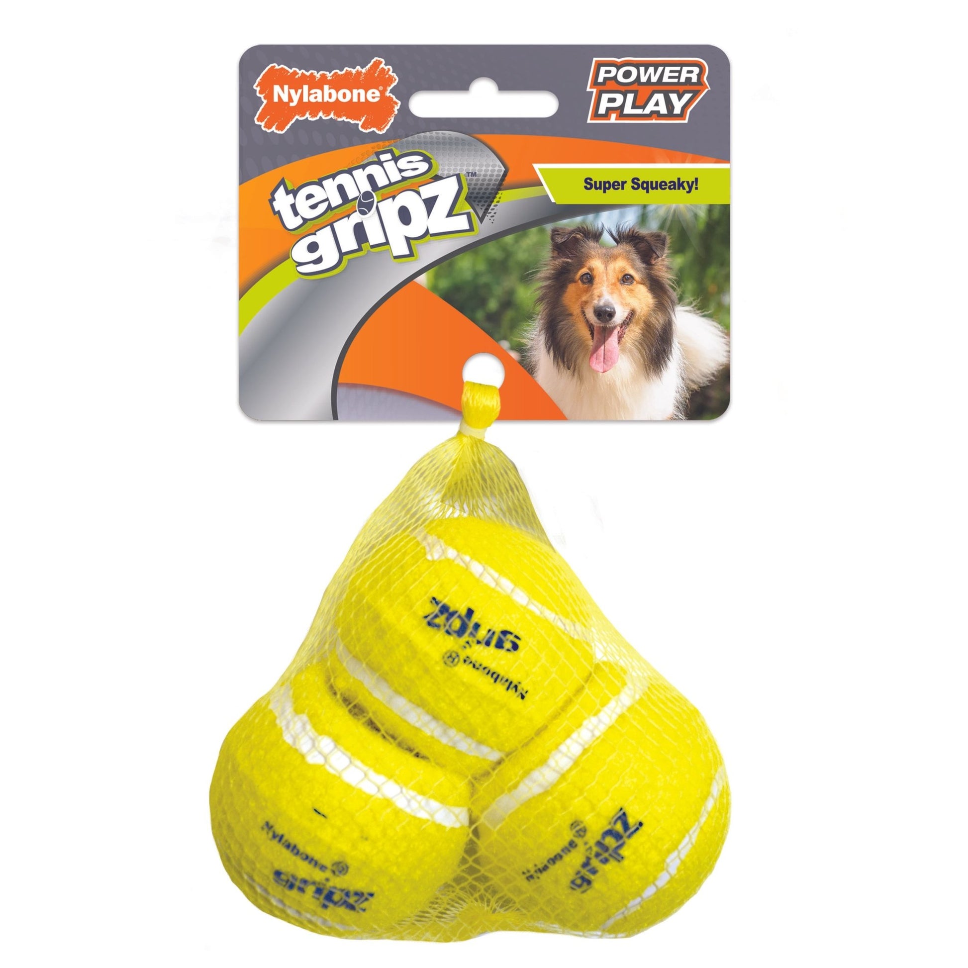 Nylabone Nyla Play Squeaky Tennis Ball 3 Pack - Woonona Petfood & Produce