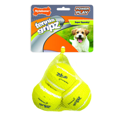 Nylabone Nyla Play Squeaky Tennis Ball Small 3 Pack - Woonona Petfood & Produce