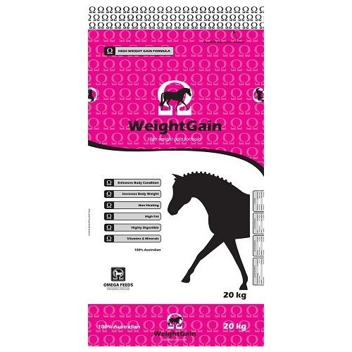 Omega Weightgain 20kg - Woonona Petfood & Produce