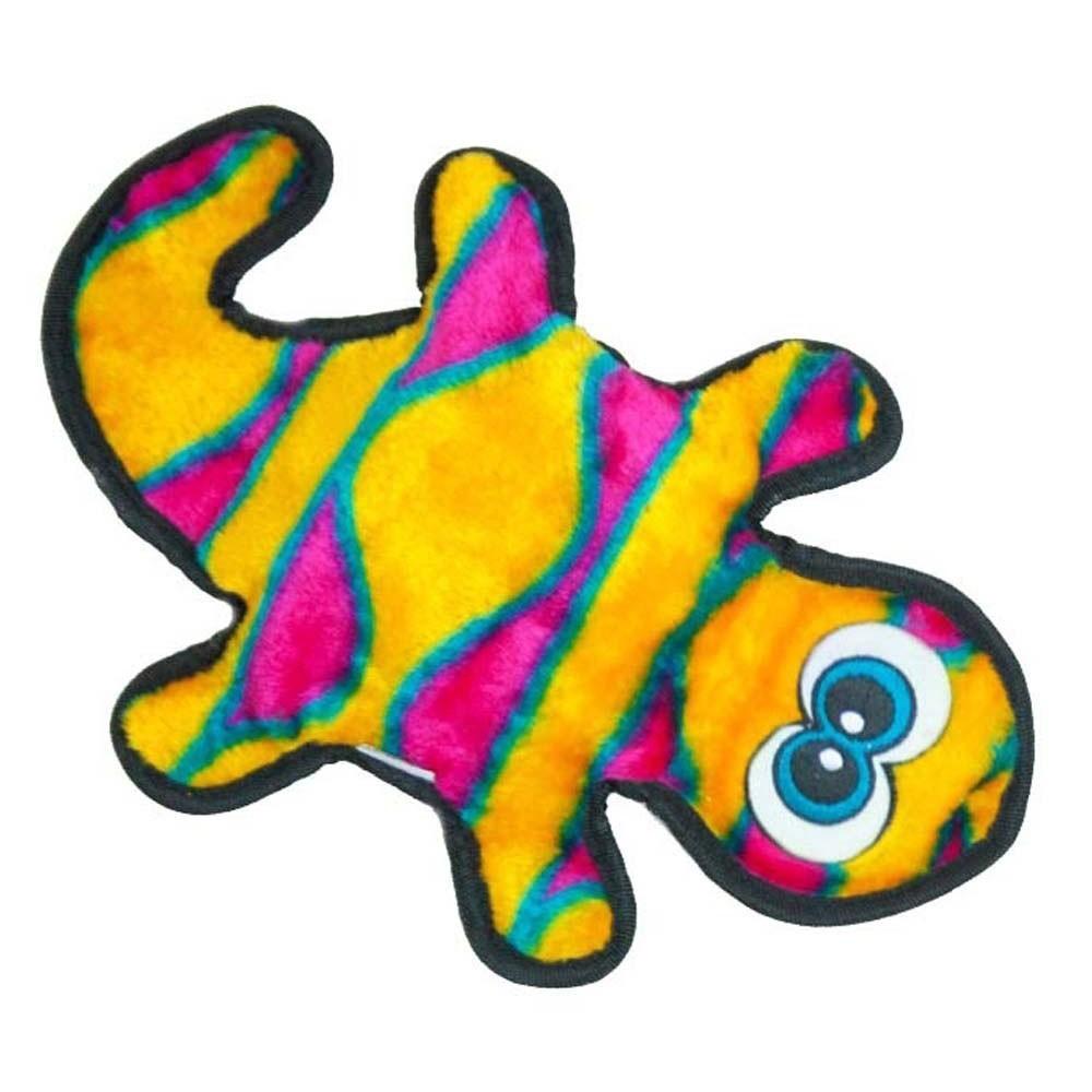 Outward Hound Invincible Gecko Green/Pink 2 Squeakers - Woonona Petfood & Produce