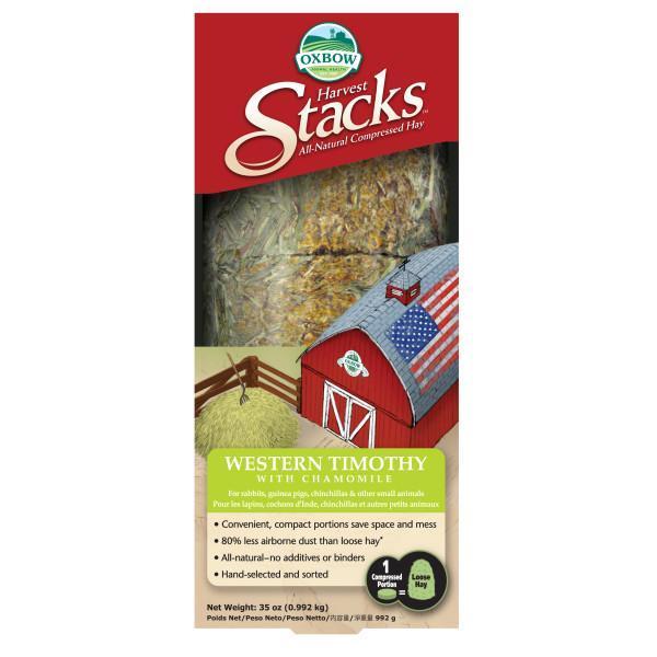 Oxbow Harvest Stacks Timothy with Camomile - Woonona Petfood & Produce