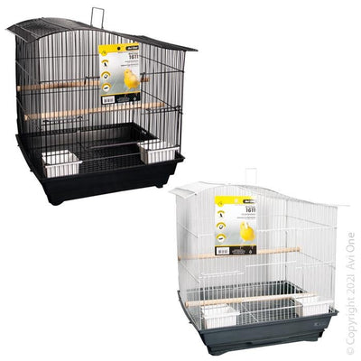 Parrot Cage 1611 Avi One Wave Top Black & White - Woonona Petfood & Produce