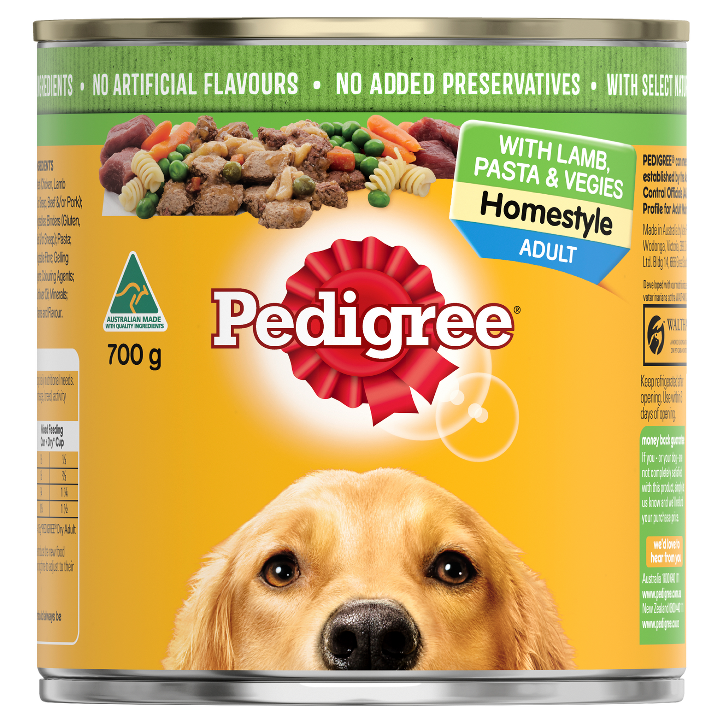 Pedigree Wet Dog Food Can Homestyle Lamb Pasta and Vegetables 700g - Woonona Petfoods