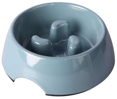 Pet One Dog Bowl Slow Down Feeder Blue Stone
