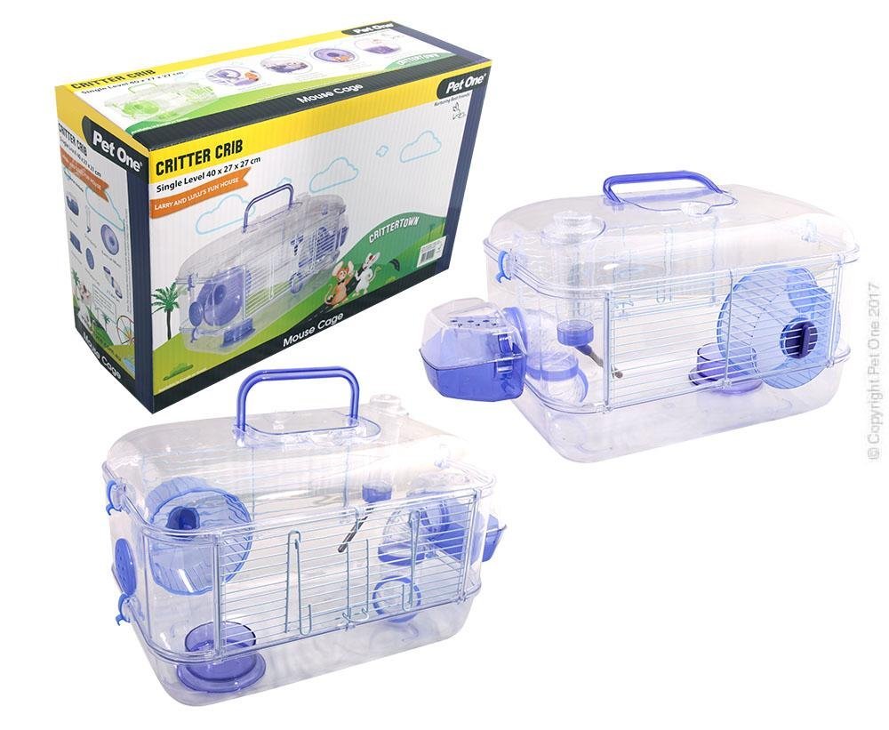 Pet One Critter Crib Mouse Habitat 1 Level - Woonona Petfood & Produce