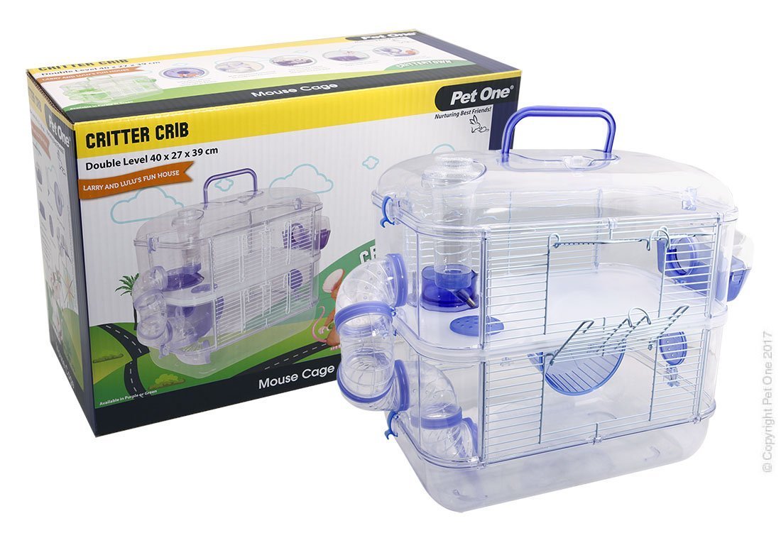 Pet One Critter Crib Mouse Habitat 2 Level - Woonona Petfood & Produce