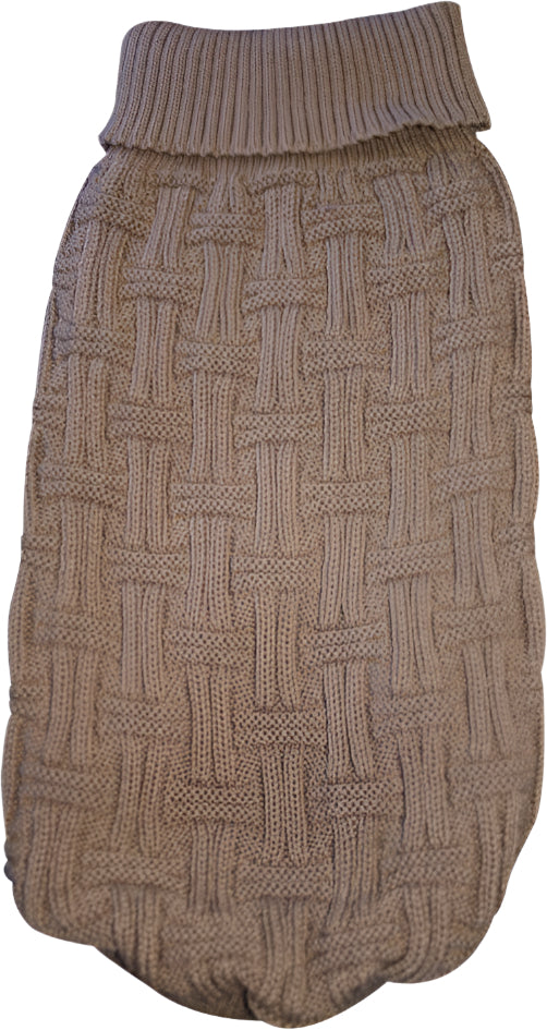 Pet One Dog Coat Komfy Knit Jumper Icelandic Latte - Woonona Petfood & Produce