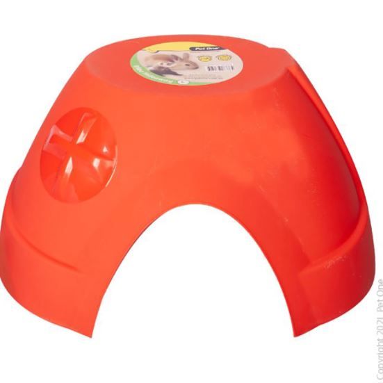 Pet One Igloo Hideaway Small Animal Red Large - Woonona Petfood & Produce