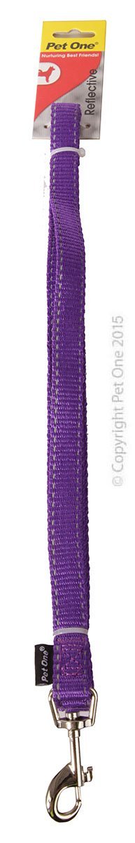 Pet One Lead Nylon Reflective 20mm 150cm - Woonona Petfood & Produce