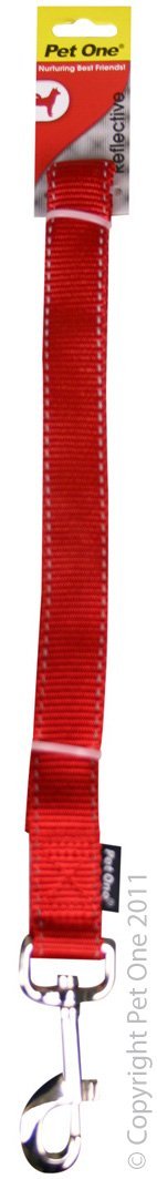 Pet One Lead Nylon Reflective 25mm 120cm - Woonona Petfood & Produce
