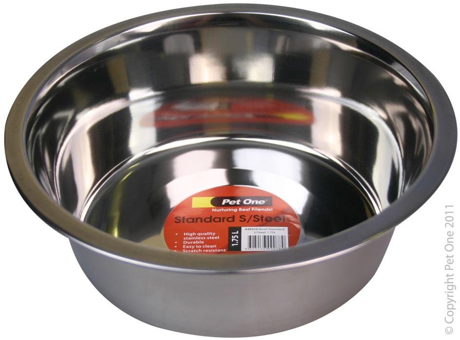 Pet One Stainless Steel Bowl - Woonona Petfood & Produce