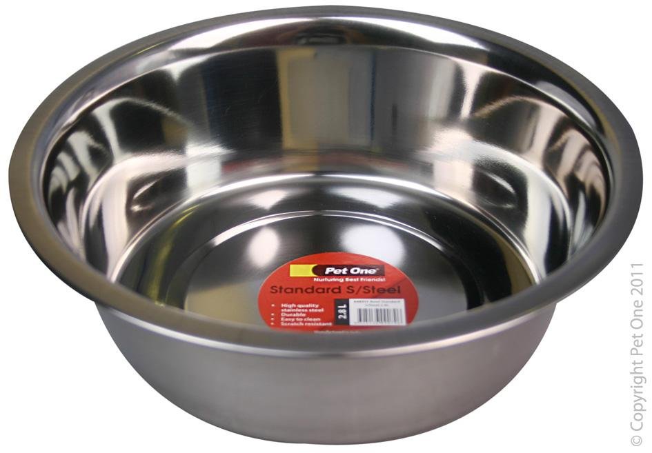 Pet One Stainless Steel Bowl - Woonona Petfood & Produce