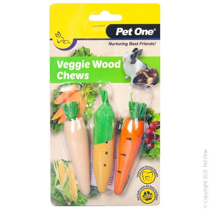 Pet One Veggie Wood Chew 3 Pack - Woonona Petfood & Produce