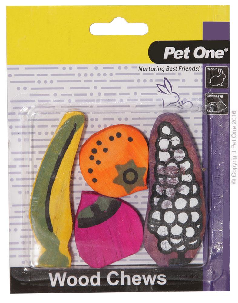 Pet One Wood Chews 4 Pack S/M - Woonona Petfood & Produce