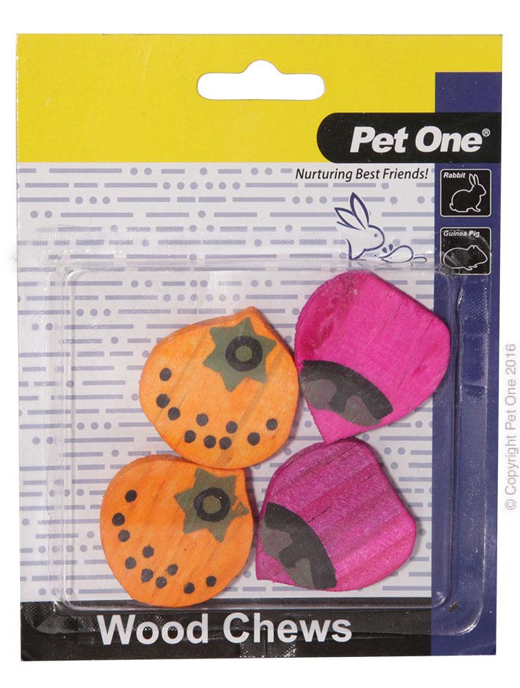 Pet One Wood Chews 4 Pack Small - Woonona Petfood & Produce