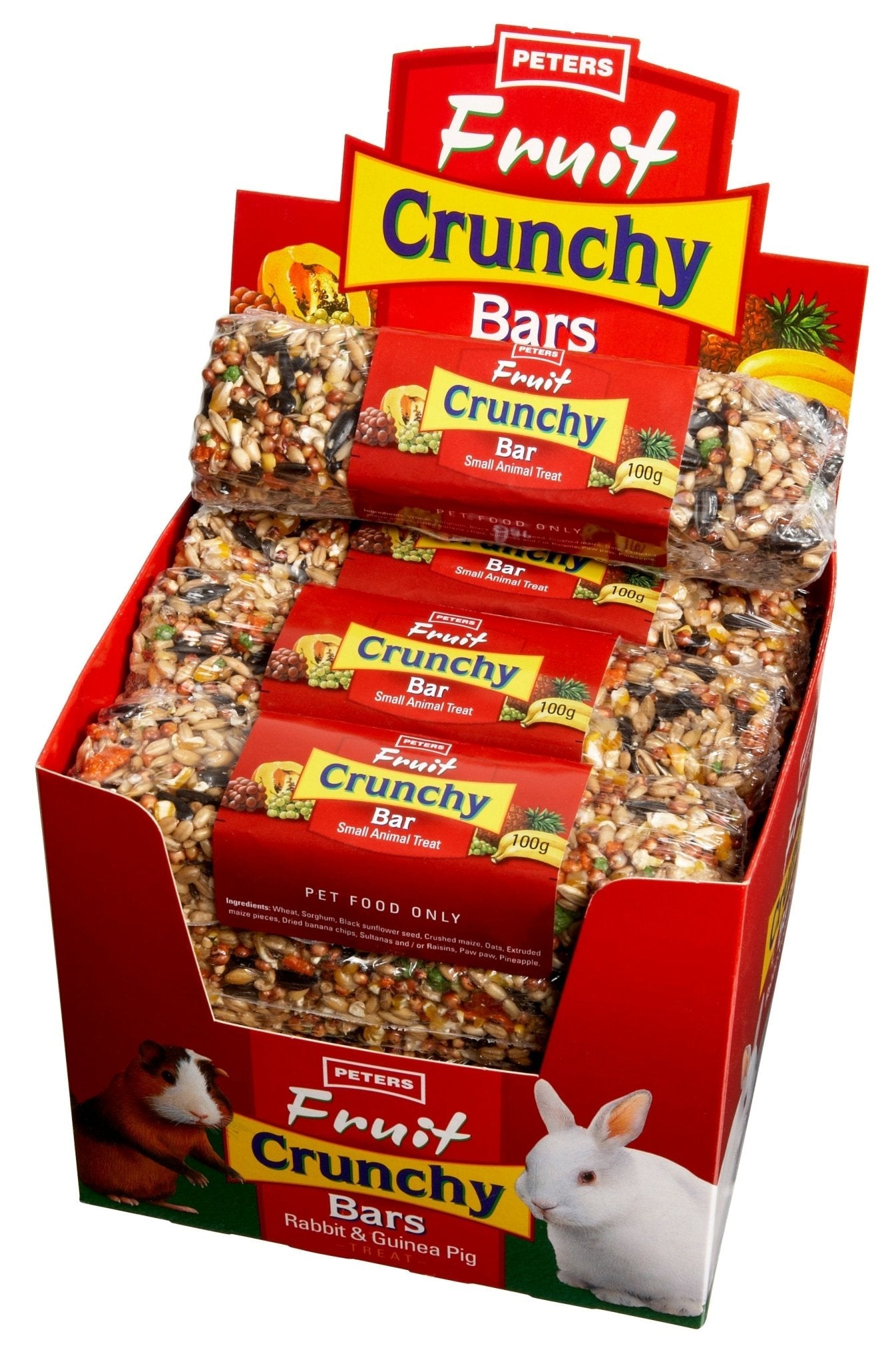 Peters Small Animal Fruit Crunchy Bar 100g - Woonona Petfood & Produce