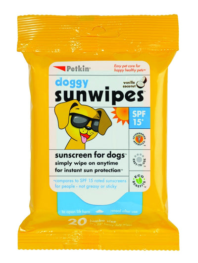 Petkin Doggy Sunwipes SP15 20 Pack