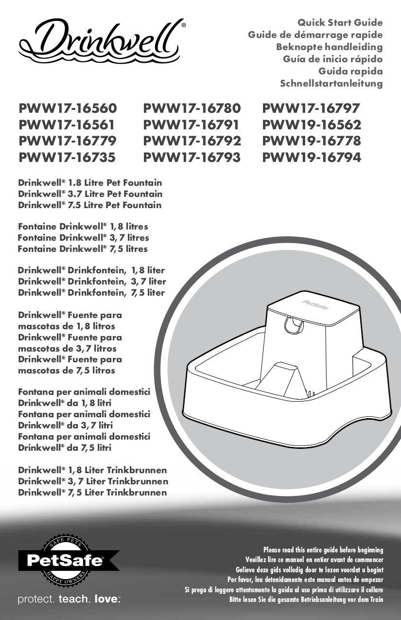 Petsafe Drinkwell Little Pet Fountain 3.7 Lutre - Woonona Petfood & Produce