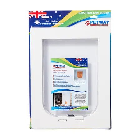 Petway Pet Door Timber - Woonona Petfood & Produce