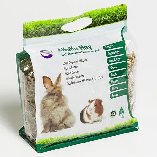Pisces Natural Products Alfalfa Hay 500g - Woonona Petfood & Produce