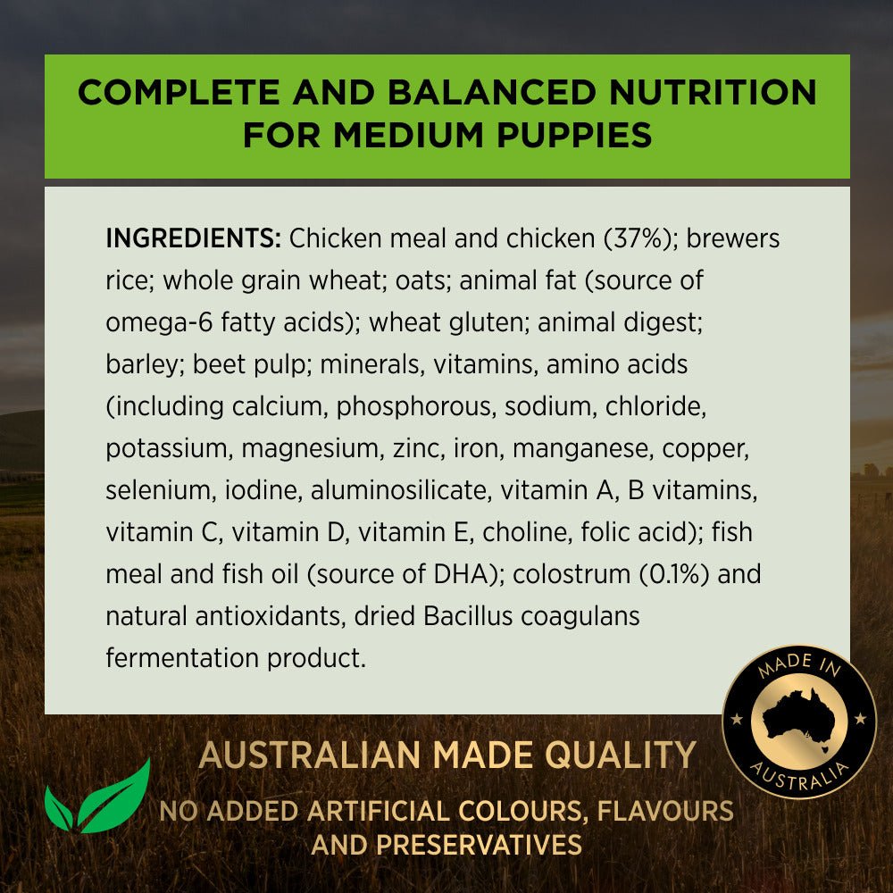 Pro Plan Dog Dry Food Puppy Medium Breed Chicken - Woonona Petfood & Produce