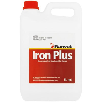 Ranvet Iron Plus with Folic Acid 5 Litre - Woonona Petfood & Produce