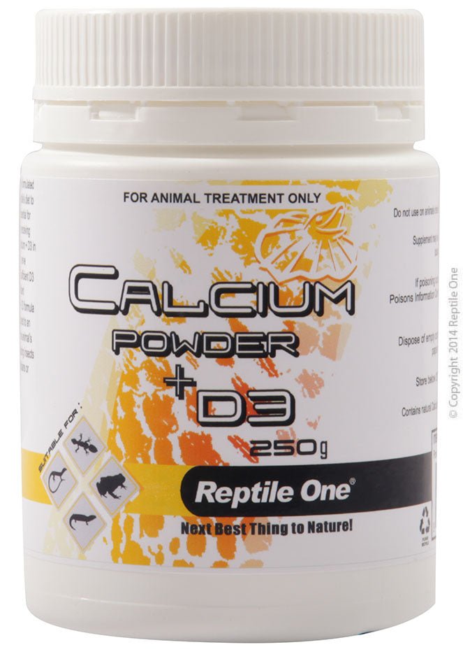 Reptile One Calcium Powder + D3 Reptile 250g - Woonona Petfood & Produce