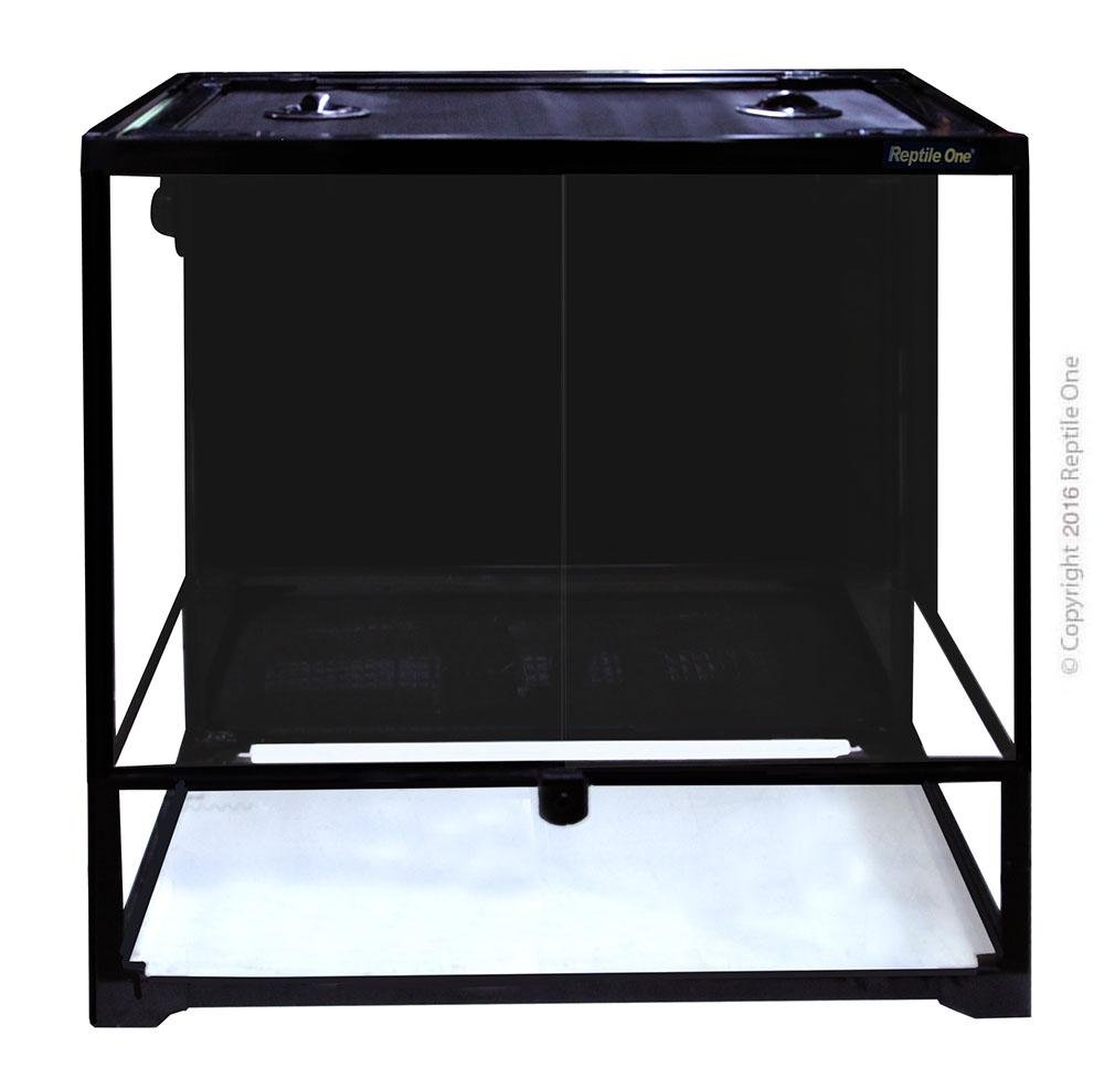 Reptile One Glass Hinged Door Terrarium RTF-600HT 60x45x60cm H - Woonona Petfood & Produce