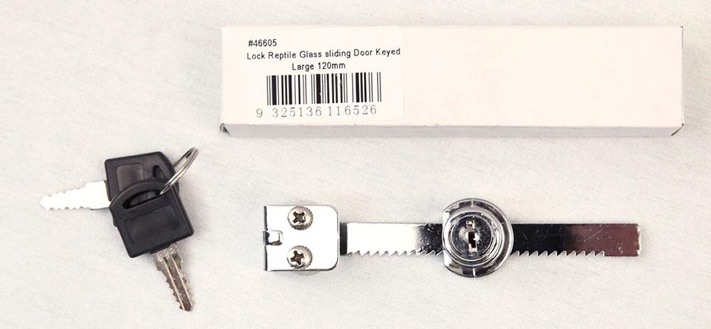 Reptile One Lock Reptile Glass Door 120mm - Woonona Petfood & Produce