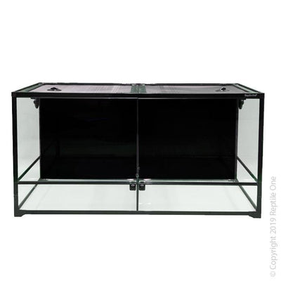 Reptile One Terrarium RTF 1260HTD Glass Hinged Door with Divider 120x60x60cm - Woonona Petfood & Produce
