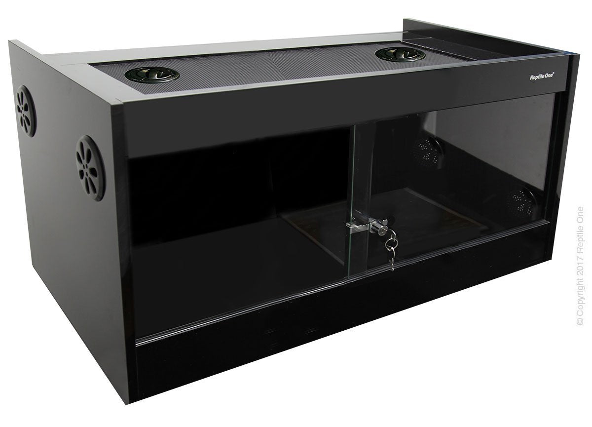 Reptile One Vivarium S2M 12612 Black 120x60x120cm - Woonona Petfood & Produce