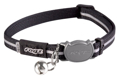 Rogz Alleycat Safelock Collar Black - Woonona Petfood & Produce