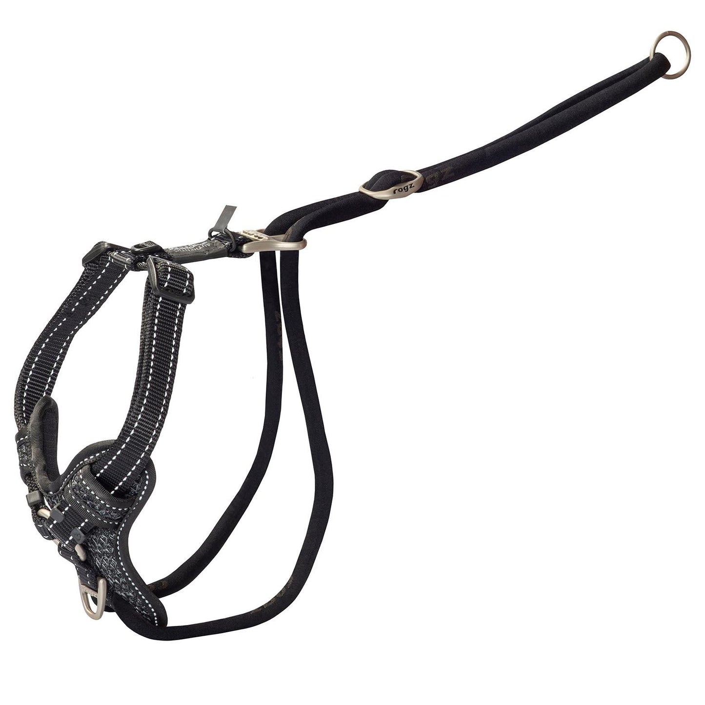 Rogz Control Stop Pull Harness Black - Woonona Petfood & Produce