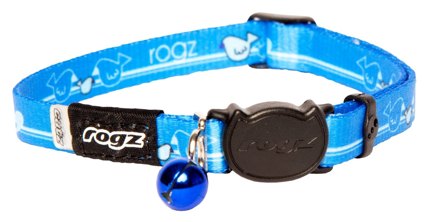 Rogz Kiddycat Safelock Collar Royal Birds - Woonona Petfood & Produce