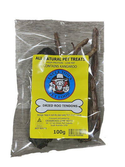 Uncle Toms Dried Roo Tendons 100g