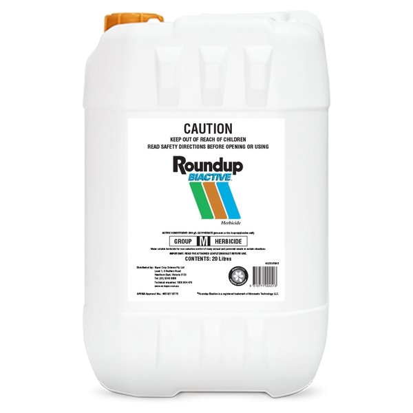 Round Up 20 Litre Bi-Active Bayer Crop - Woonona Petfood & Produce