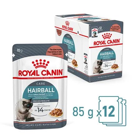 Royal Canin Wet Cat Food Hairball Gravy 12x85g - Woonona Petfood & Produce