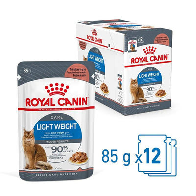 Royal Canin Wet Cat Food Light Weight Care Gravy 12x85g