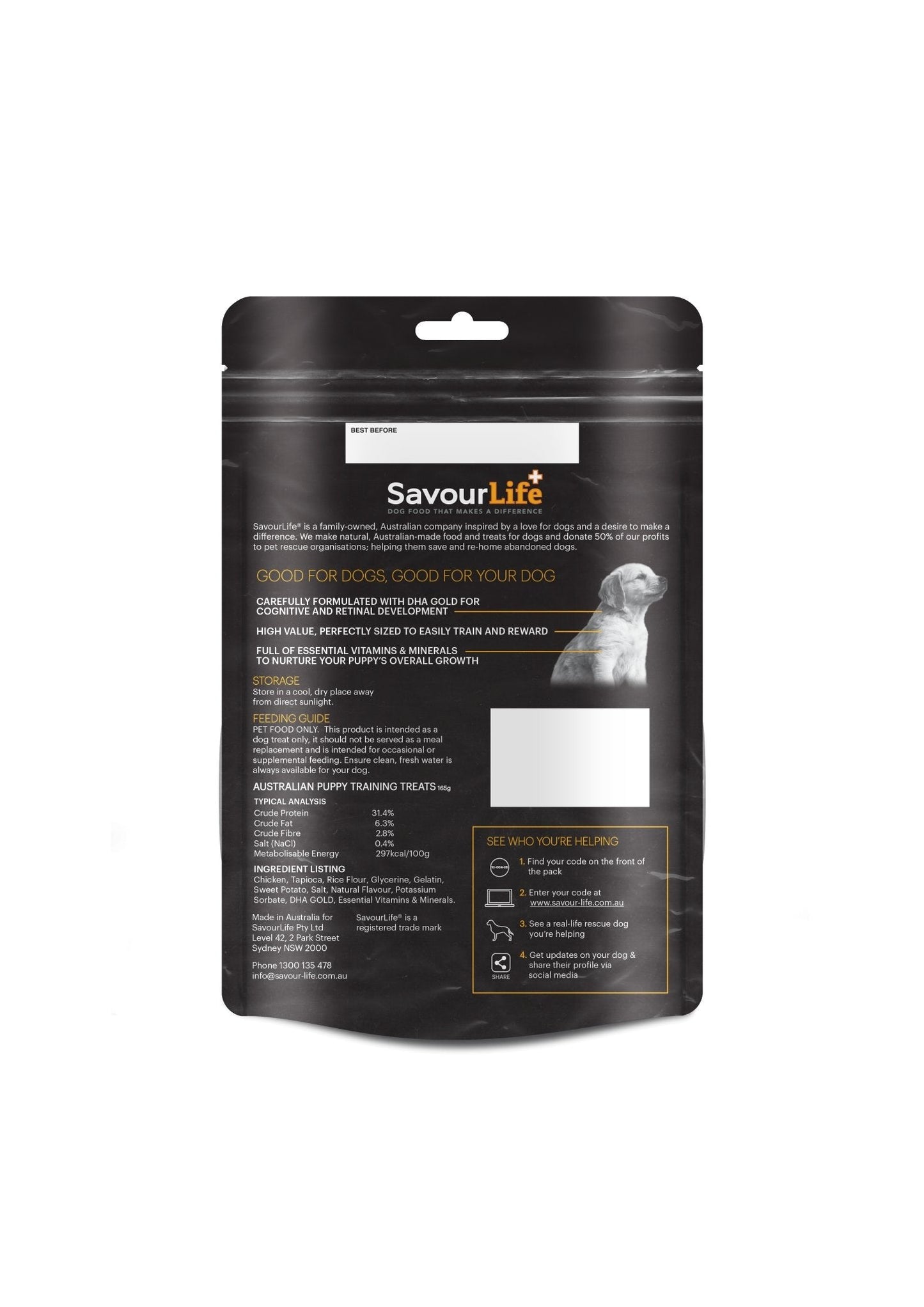 SavourLife Australian Made Puppy Training Treats 165g - Woonona Petfood & Produce
