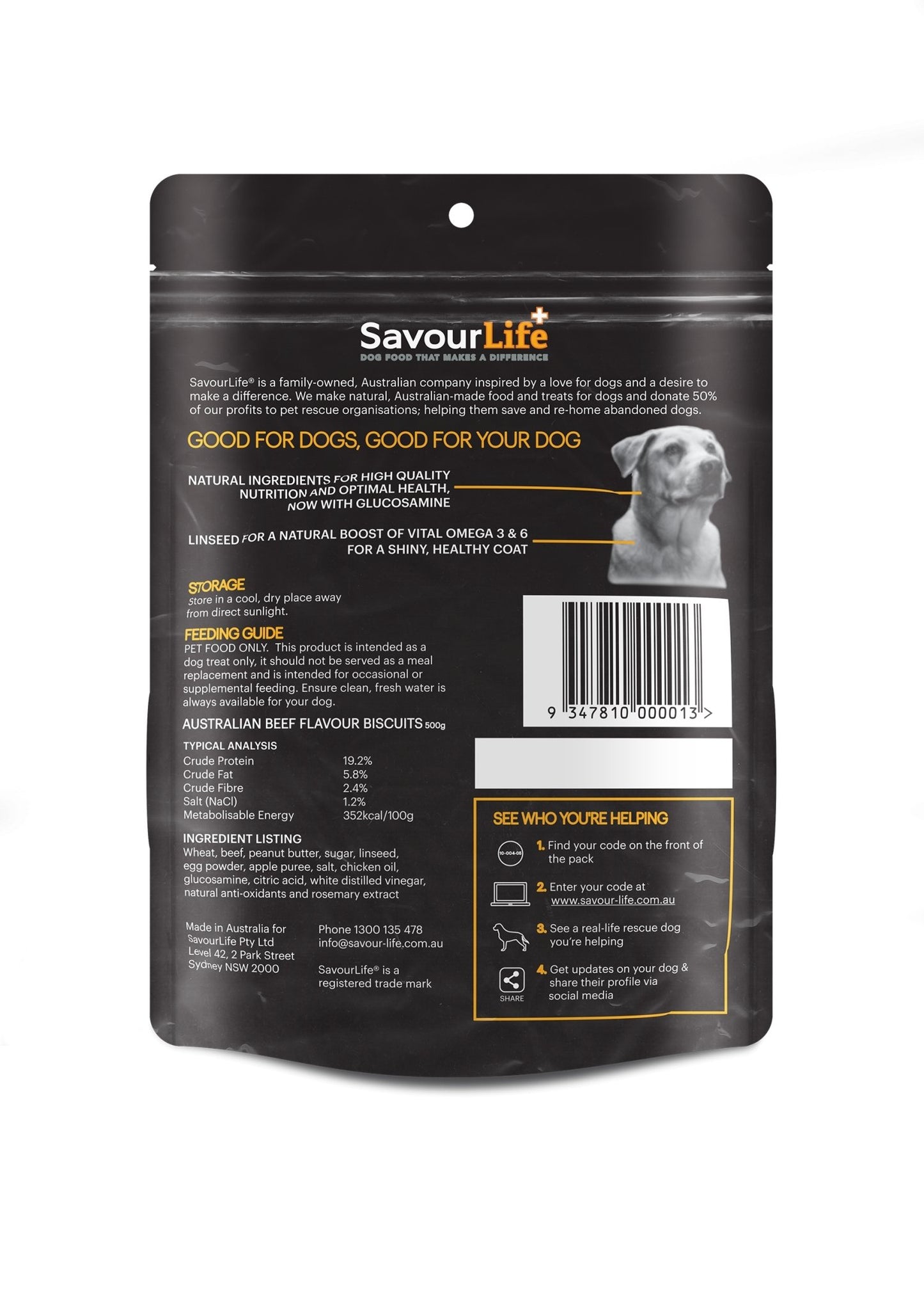 SavourLife Biscuits 500g Beef - Woonona Petfood & Produce