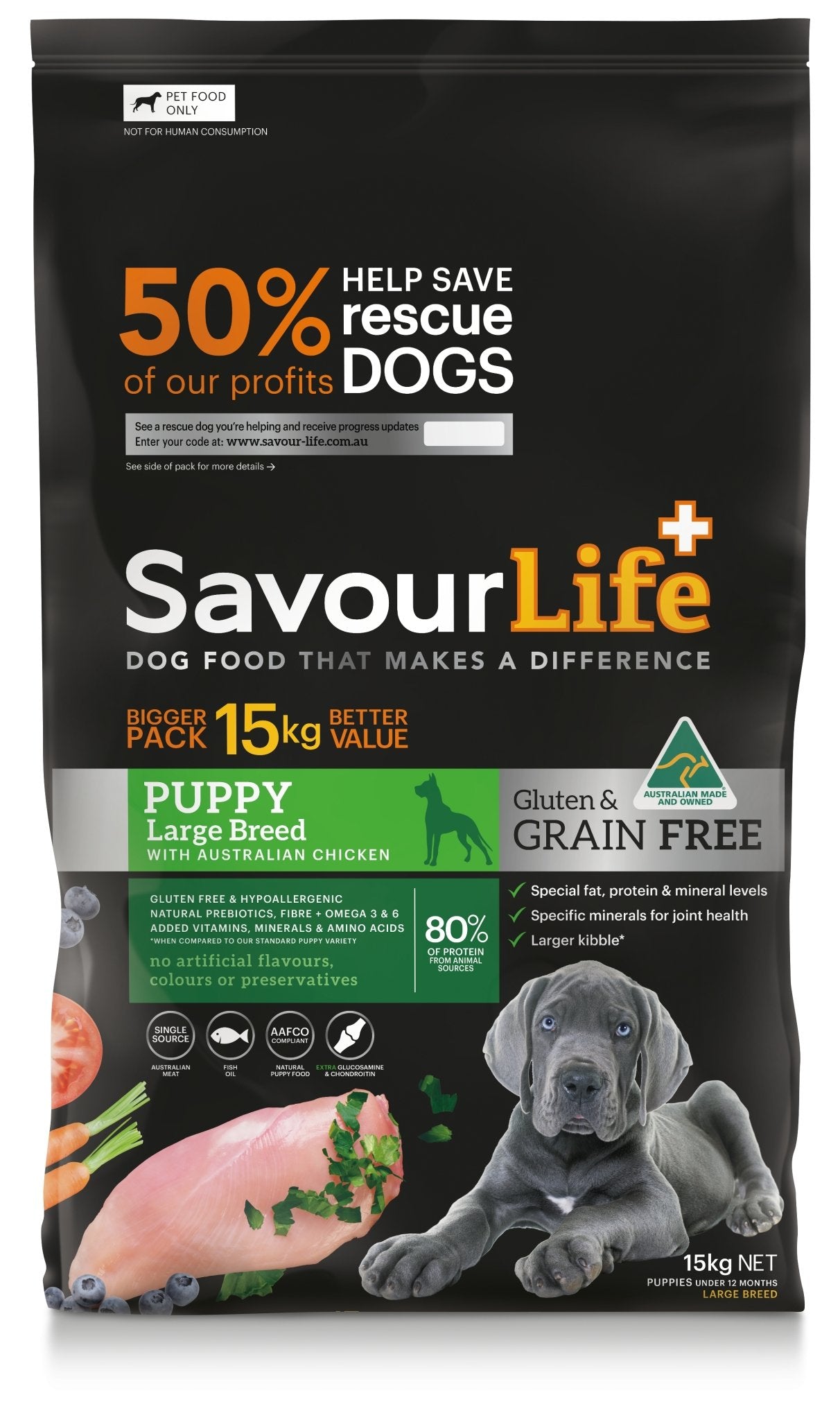 SavourLife Grain Free Puppy Large Breed - Woonona Petfood & Produce